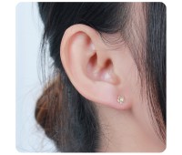 Gold Plated Silver Studs Earrings STF-11-GP